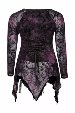 Violet Witch Tattered Top -Kreepsville Sales 00968