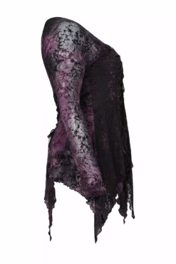 Violet Witch Tattered Top -Kreepsville Sales 00971