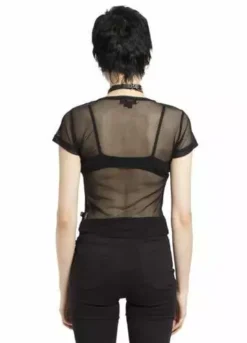 Tripp Fishnet Baby Tee -Kreepsville Sales 12124 2 4898d57c f142 4baa bd5e 839af8f33395