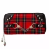 On My Worst Behavior Wallet [RED] -Kreepsville Sales 1408367126WBN 1427 RED TARTAN