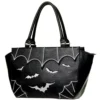 Batty Babe Handbag [BLACK/WHITE] -Kreepsville Sales 1409045699BBN 797 BLK WHT