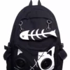 Kitty Speaker Backpack [BLACK/WHITE] -Kreepsville Sales 1410357339bbn 728 blk wht
