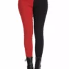 Mismatched Split Leg Pants [RED/BLACK] -Kreepsville Sales 1659026467TR31155BLKRED 1