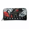 Skulls And Roses Wallet -Kreepsville Sales 1659429638WBN1428BLK1