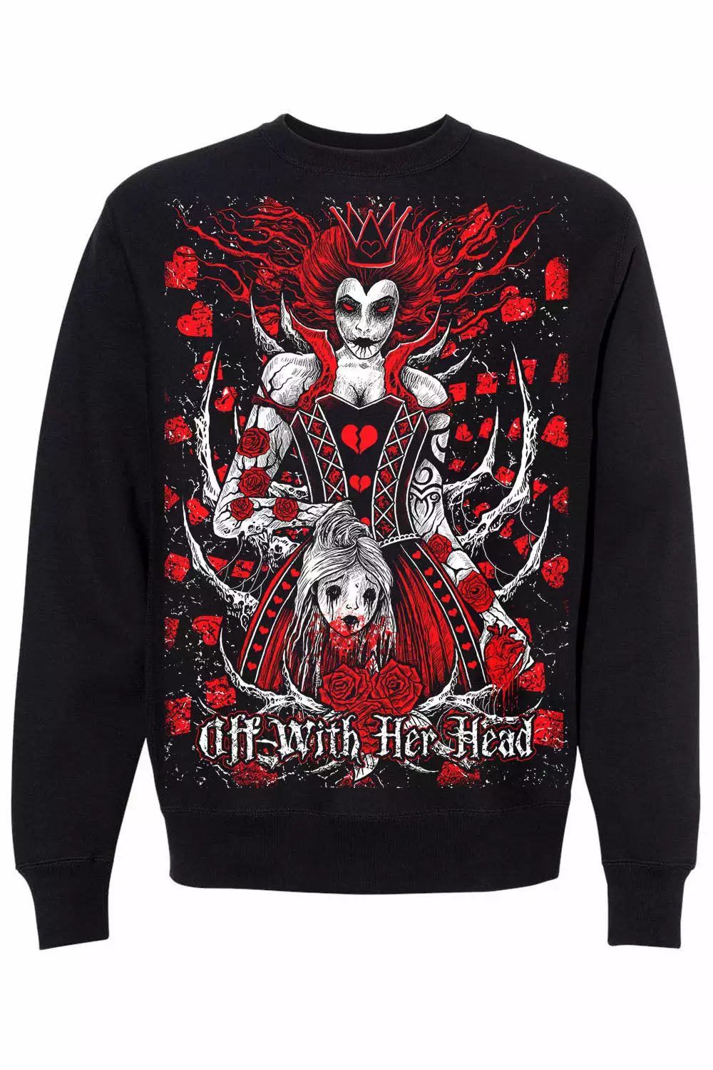 Queen Of Hearts Sweatshirt 3 Queen Of Hearts Sweatshirt