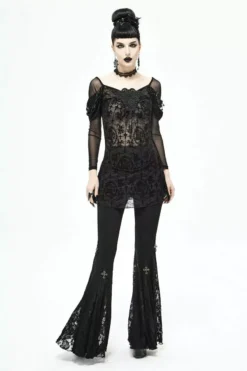 Netherworld Draped Shoulder Top