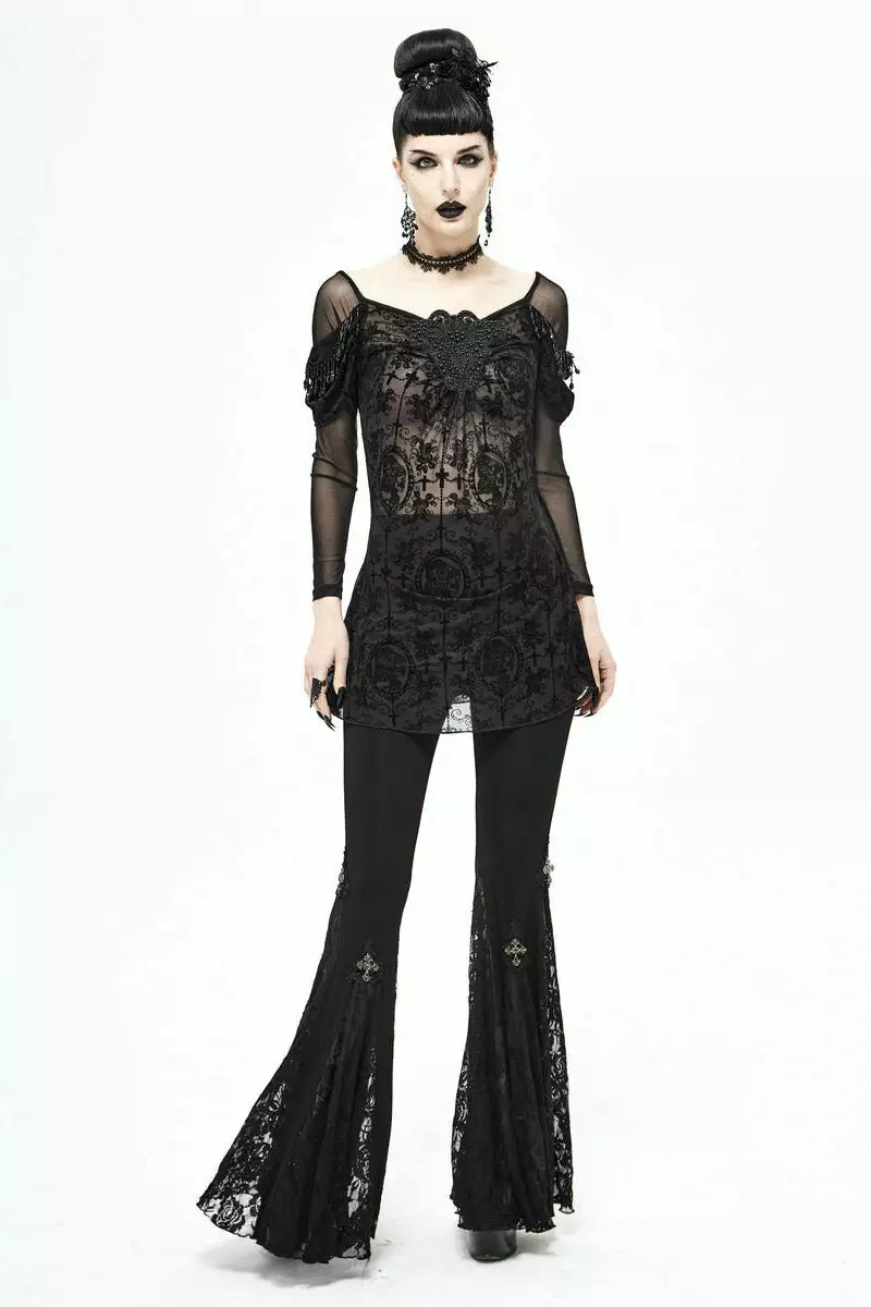 Netherworld Draped Shoulder Top 3 Netherworld Draped Shoulder Top