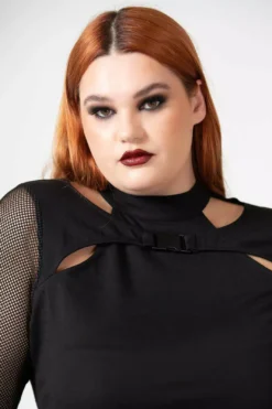 Lazer Beam Fishnet Sleeve Top -Kreepsville Sales 33333 463640a0 f096 4768 91aa 2bb5dba14dcb