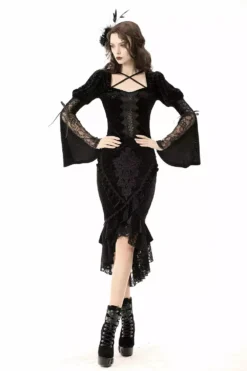 Ghostling Vintage Goth Skirt -Kreepsville Sales 5656rrdes