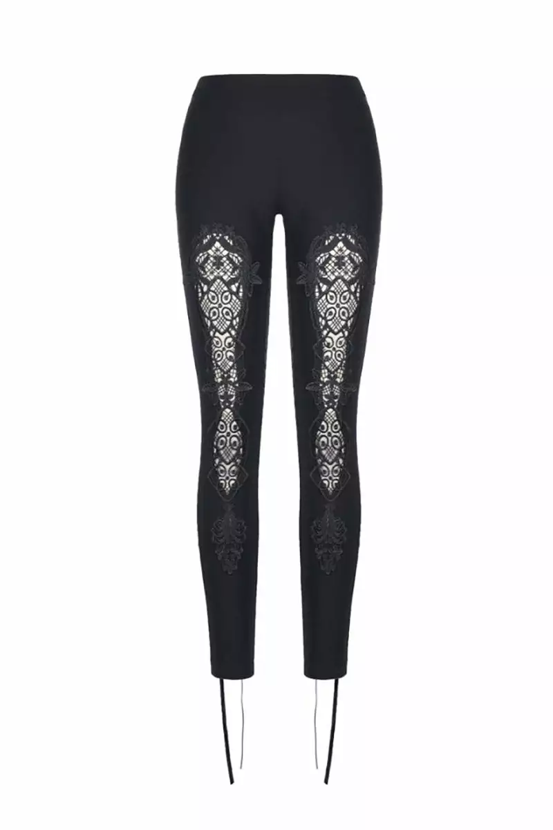Floral Witch Lace-Up Leggings 7 Floral Witch Lace-Up Leggings - Image 5