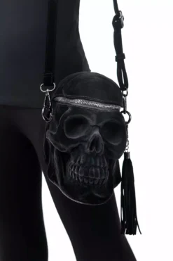 Grave Digger Skull Handbag [VELVET] -Kreepsville Sales 7777