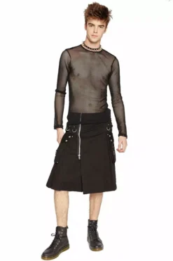 Tripp Super Utility Kilt [Black] -Kreepsville Sales AF3661M BLK FL d55db52d e058 44ed 9d19 c04538e6bd54