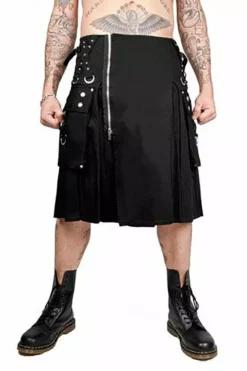 Tripp Super Utility Kilt [Black] -Kreepsville Sales AF3661M BLK front 61fdb65f 0d67 4620 9cf8 7472e72e262c