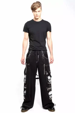 Tripp Super Skull Pants [Black/White] -Kreepsville Sales AF3770M BLKWHTSKULL FL