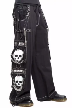 Tripp Super Skull Pants [Black/White] -Kreepsville Sales AF3770M BLKWHTSKULL S