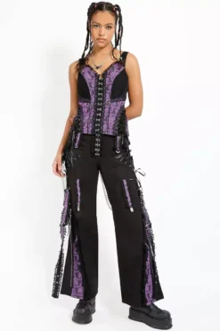 Tripp NYC Enchanted Dark Street Pants [Black/Purple]