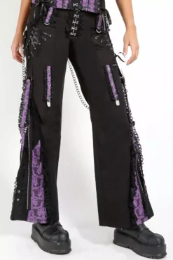Tripp NYC Enchanted Dark Street Pants [Black/Purple] -Kreepsville Sales AF4163 BLACKPURPLE S2 1000x 22af68d9 a6cd 4ae4 b57e ad71e718e02c