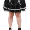 Lolita Tutu Skirt [Black/White] [Plus Size] -Kreepsville Sales AF4333X BLKWHT F 1000x ec3e7dd4 8987 45f5 a819 cef7b94776e1