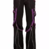 Tripp NYC Multi-Eyelet Pants [Black/Purple] -Kreepsville Sales AF4360 BLKPURP F 1000xcopy