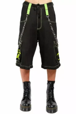 Tripp Biohazard Zip Off Pants [Black/Lime] -Kreepsville Sales AF7049M BLKLIME SHORTF1 1000x 6f04b3bd 9bc5 442e a249 ba9a4f7e2135