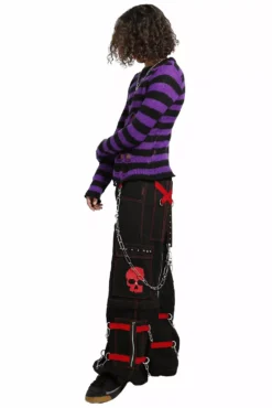 Tripp NYC Skull Bondage Pants [Black/Red] -Kreepsville Sales AF7049M BLKRED FULL 2 1000x 6bc0d504 c010 4ea6 a858 1d0c4f141cb4