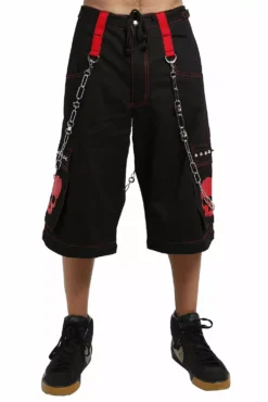 Tripp NYC Skull Bondage Pants [Black/Red] -Kreepsville Sales AF7049M BLKRED SHORT 1000x f0aba3f0 17b4 44b2 8ee7 fa0ef453db05