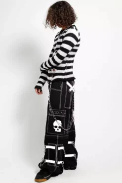 Tripp NYC Skull Bondage Pants [Black/White] -Kreepsville Sales AF7049M BLKWHT FULL 1000xcopy