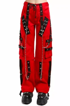 Tripp Dark Cuff Pants [Red] -Kreepsville Sales AF7240 RED F