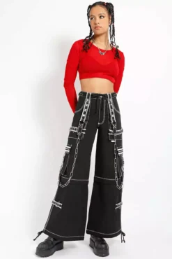 Tripp NYC Crazy Piper Pants [Black/White] -Kreepsville Sales AF7512 BLKWHT FULL 1000xcopy