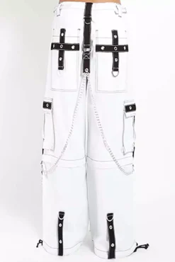 Tripp NYC Freedom Pants [White] -Kreepsville Sales AF7543 WHTBLK B L