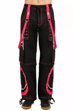Tripp Step Chain Pants [Black/Pink]