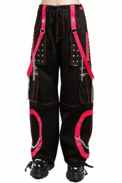 Tripp Step Chain Pants [Black/Pink] -Kreepsville Sales AF7713 BLKPINK F