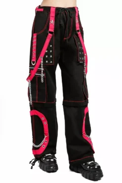 Tripp Step Chain Pants [Black/Pink] -Kreepsville Sales AF7713 BLKPINK S