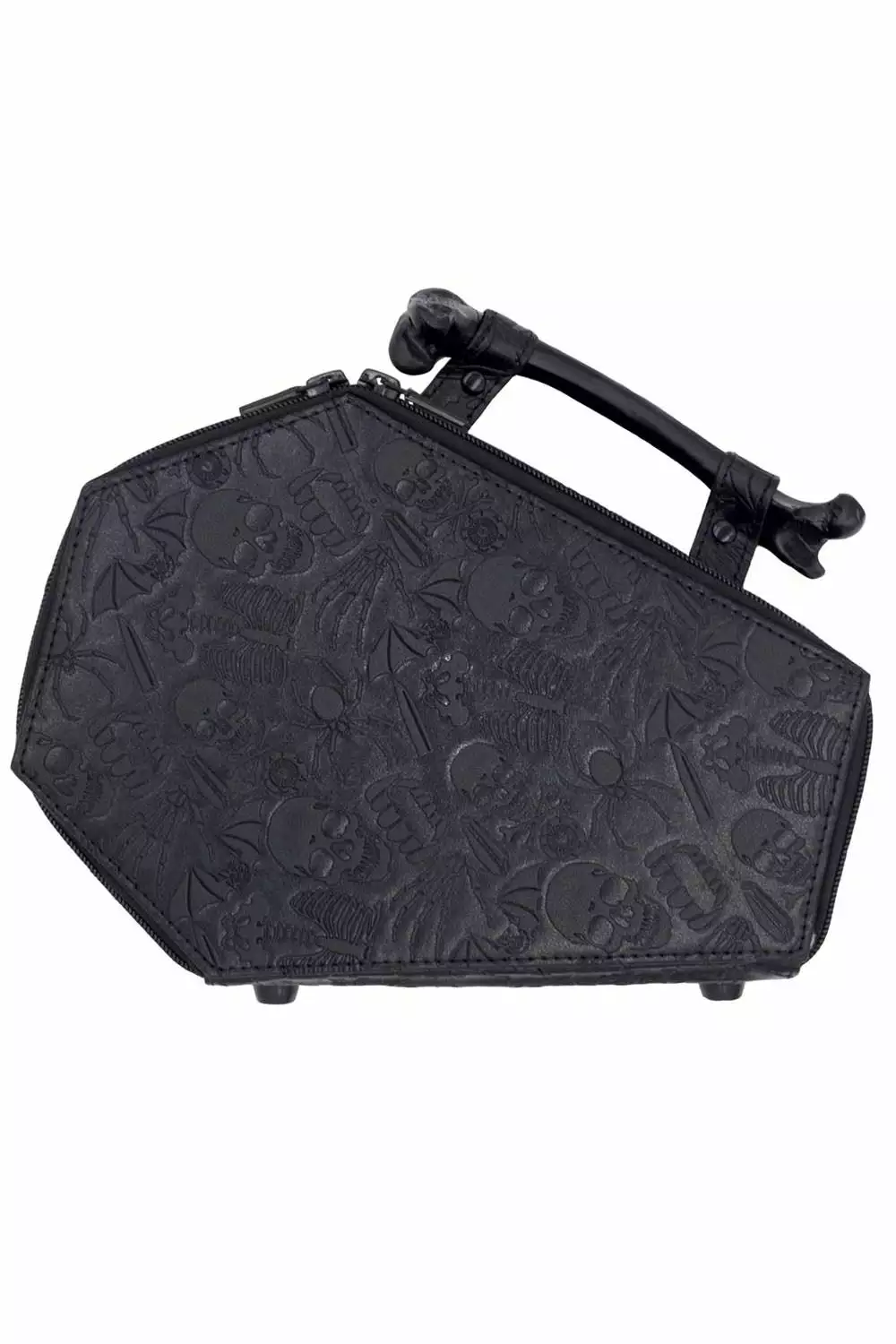 Embossed Skull Coffin Purse Bag 3 Embossed Skull Coffin Purse Bag