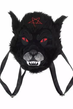 Wolfhead Plush Purse / Backpack