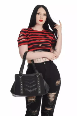 Night Wings Handbag [BLACK] -Kreepsville Sales Bat Handbag