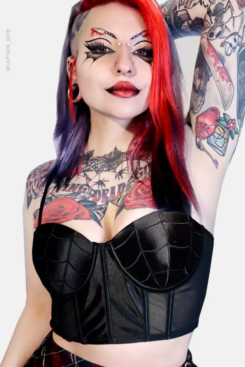 Black Widow Corset Top 6 Black Widow Corset Top - Image 4