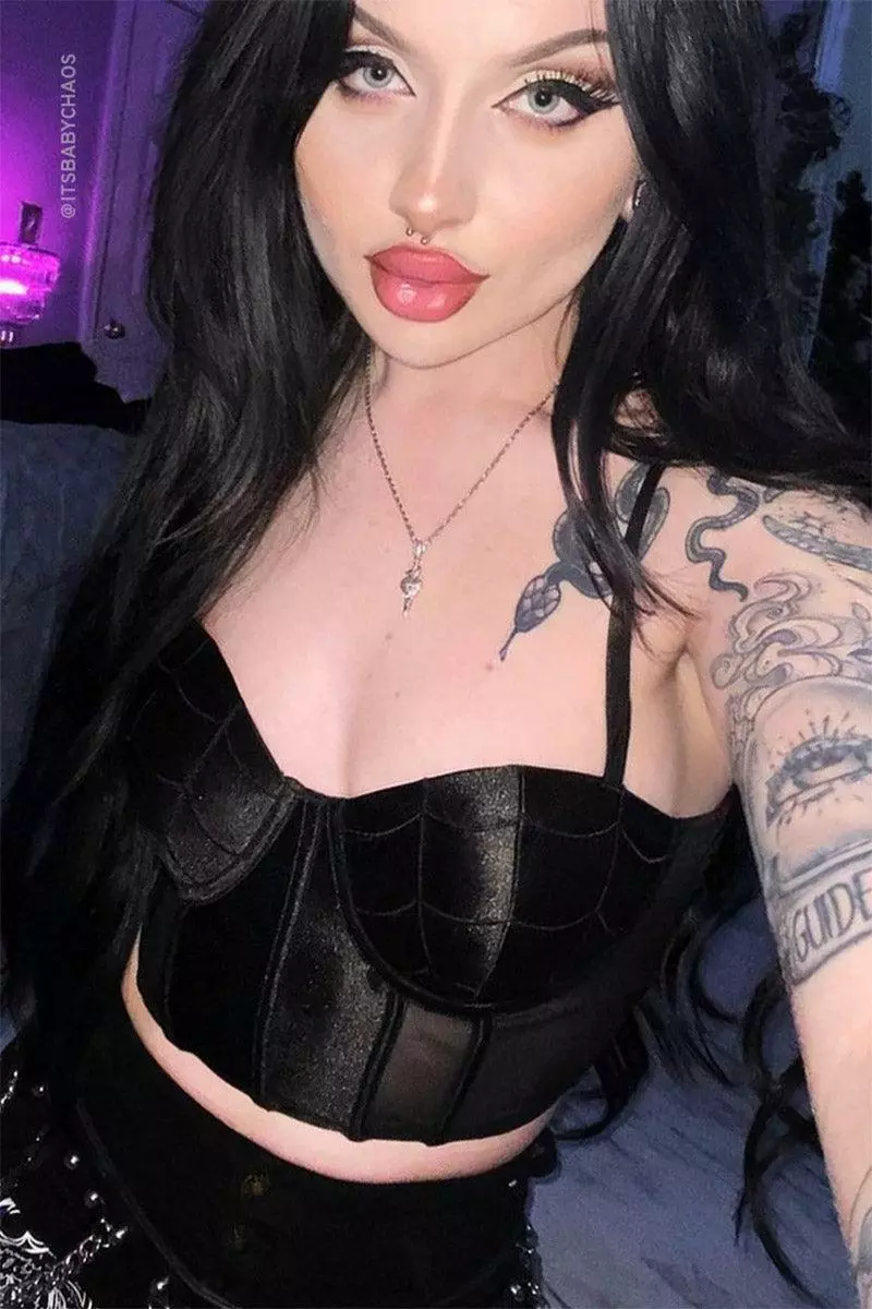 Black Widow Corset Top 9 Black Widow Corset Top - Image 7