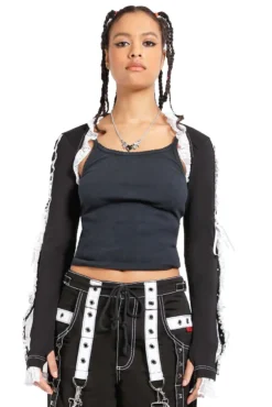 Tripp NYC Lolita Shrug [Black/White]