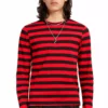 Tripp Stripe Knit Top [Red/Black] -Kreepsville Sales CK7663M STRIPEBLKRED F 1