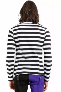 Tripp Stripe Knit Top [Black/White] -Kreepsville Sales CK7663M STRIPEBLKWHT B 1