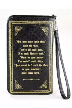 Alice In Wonderland Book Wallet 7 Alice In Wonderland Book Wallet -Kreepsville Sales Cheshire Cat Wallet