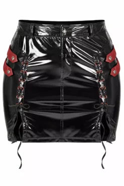 Hot Blood Vinyl Mini Skirt -Kreepsville Sales DQ578BQF 04