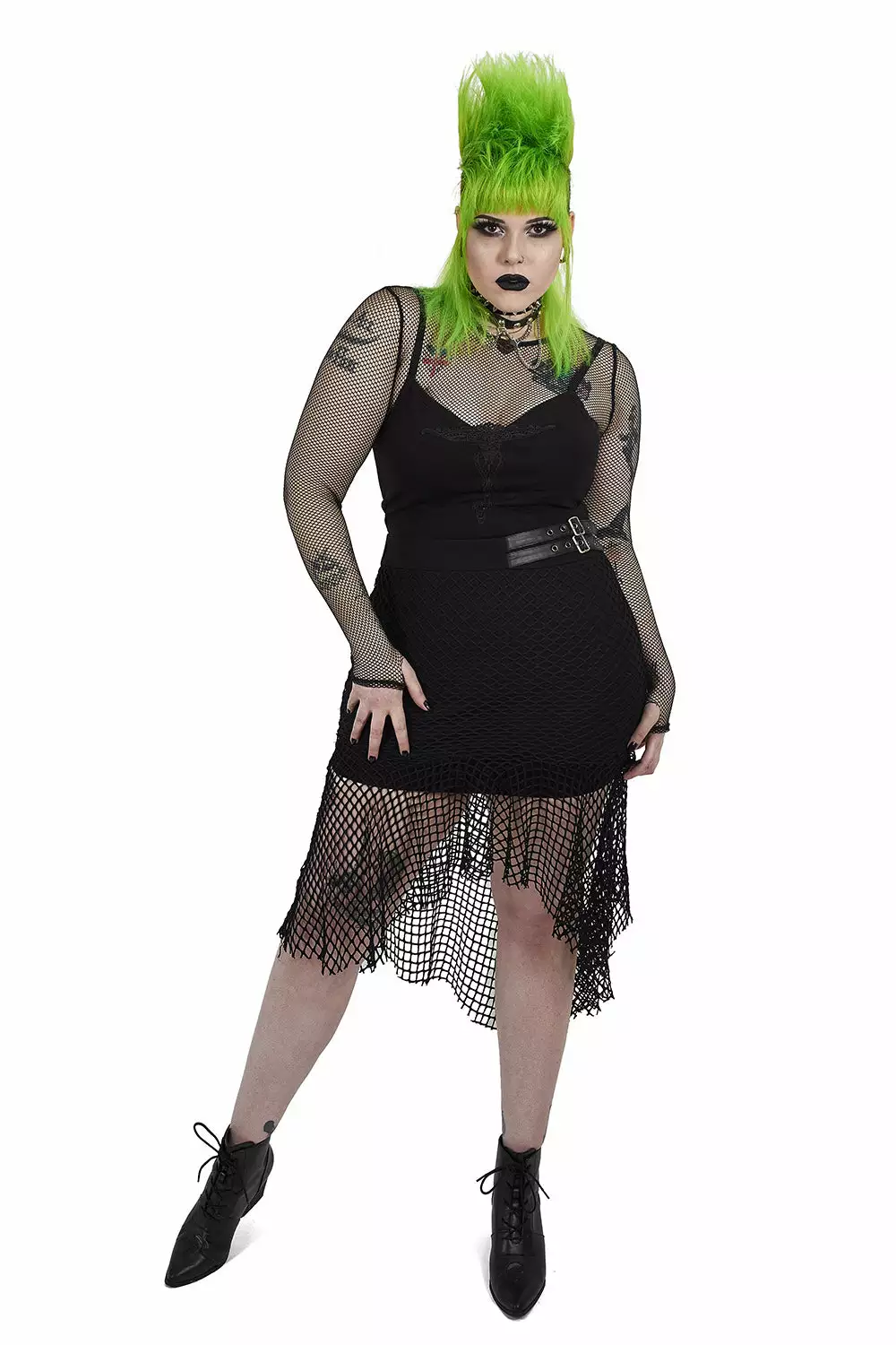 Grave Girl Fishnet Skirt 4 Grave Girl Fishnet Skirt - Image 2