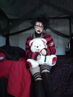 Red/Black Striped Distressed Sweater 16 Red/Black Striped Distressed Sweater -Kreepsville Sales F4216B0C 4BB6 4019 A925 60C3575DEFE5