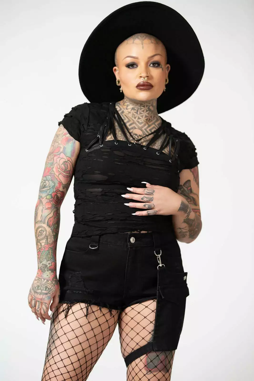 Fury Road Denim Garter Shorts 3 Fury Road Denim Garter Shorts