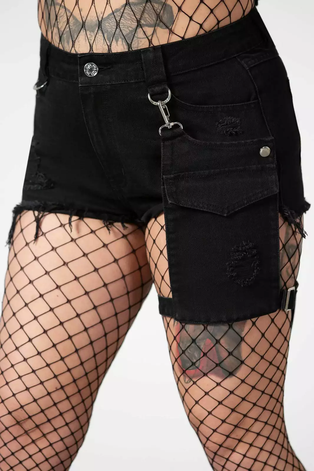Fury Road Denim Garter Shorts 5 Fury Road Denim Garter Shorts - Image 3
