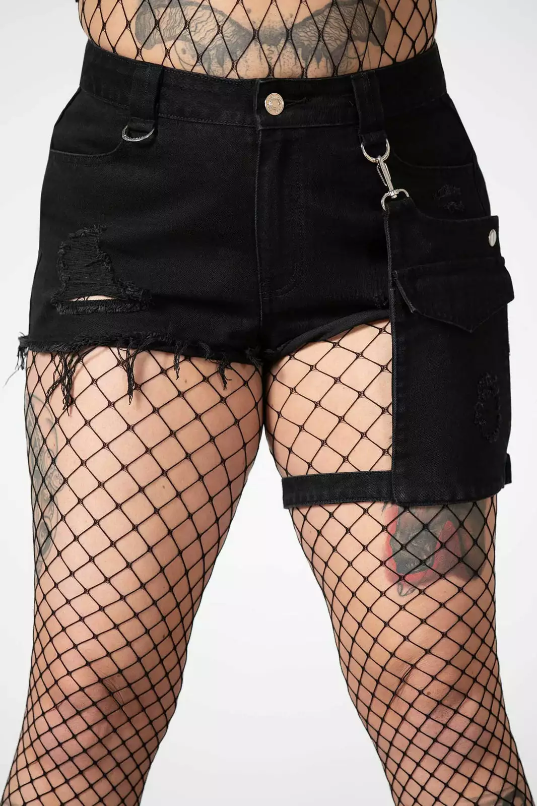 Fury Road Denim Garter Shorts 4 Fury Road Denim Garter Shorts - Image 2