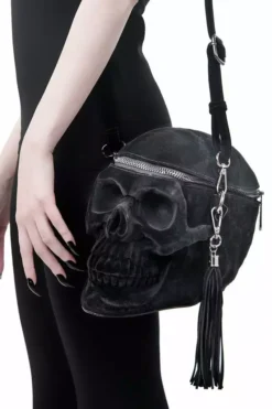 Grave Digger Skull Handbag [VELVET] -Kreepsville Sales GRAVEDIGGER VELVET HANDBAG C 1024x1024 7e96dd3d 8971 4d38 898e 9ab63f8465ff