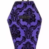 Damask Coffin Backpack [PURPLE] -Kreepsville Sales Goth Backpack c3072b23 2508 4b73 aac3 6a5e86f16ee0